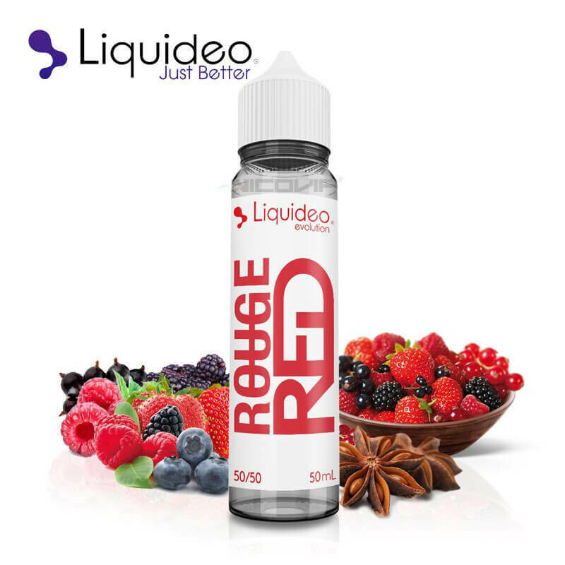 flacon saveur-fruitée 50ml ROUGE RED - Liquidéo