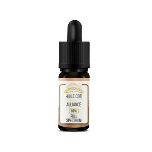 Huile CBD Alliance 10% Full Spectrum 10 ml - Greeneo -vente Uniquement en magasin