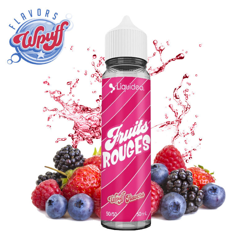 flacon saveur-fruitée 50ml Fruits Rouges - Liquidéo