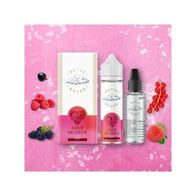 Flacon saveur- fruité 60ml Coup de coeur - Petit nuage Flacon saveur- fruité 60ml Coup de coeur - Petit nuage