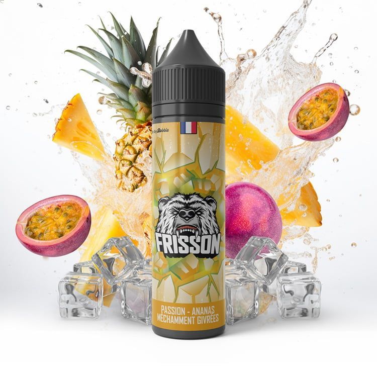 Flacon saveur fruitée frais - Frisson Passion Ananas 50ml  Bobble