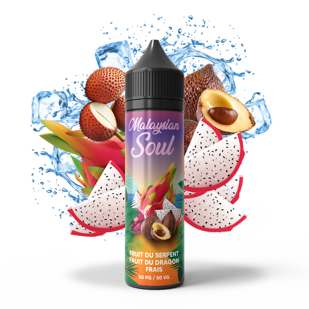 Flacon saveur fruité frais - Malaysian Soul Fruit du dragon fruit du serpent 50ml - bobble