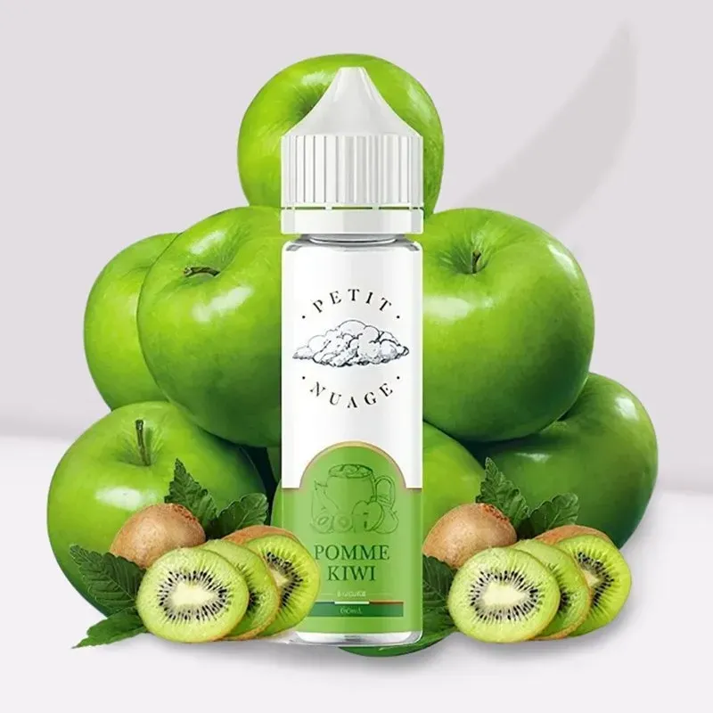 flacon saveur -fruité 60ml - Pomme kiwi - Petit nuage