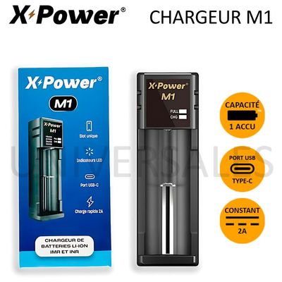 Chargeur simple Accu - Xpower M1