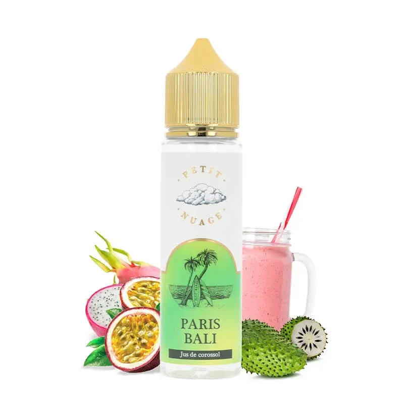 flacon saveur- fruitée frais - 50ml Paris Bali - Petit nuage