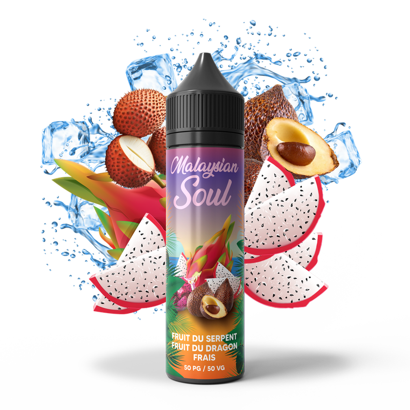 Flacon saveur fruité frais - Malaysian Soul Fruit du dragon fruit du serpent 50ml - bobble