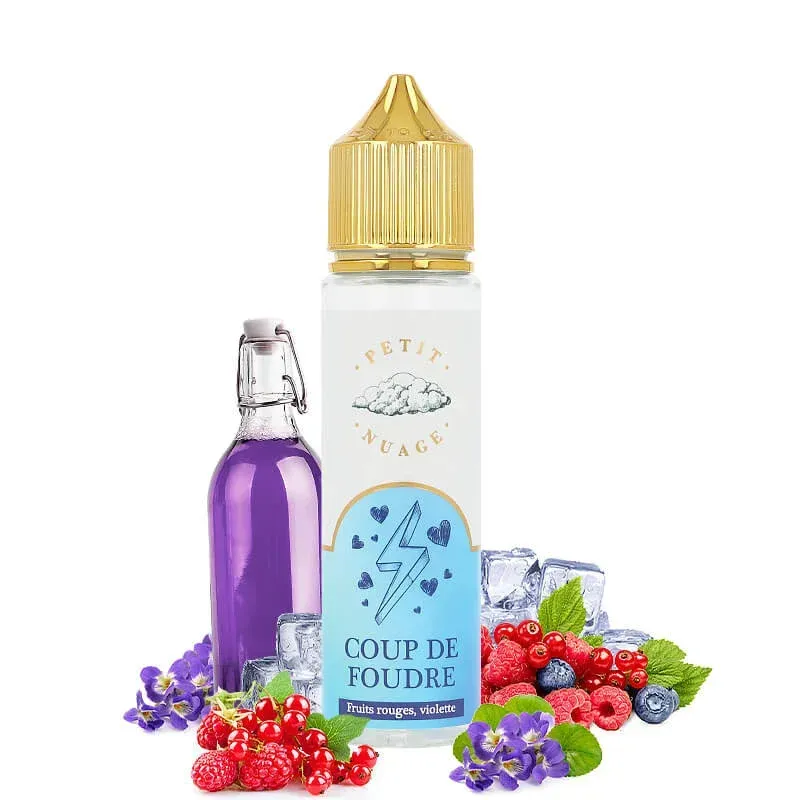 Flacon saveur-fruitée Coup de Foudre 50ml - Petit nuage Flacon saveur-fruitée Coup de Foudre 50ml - Petit nuage