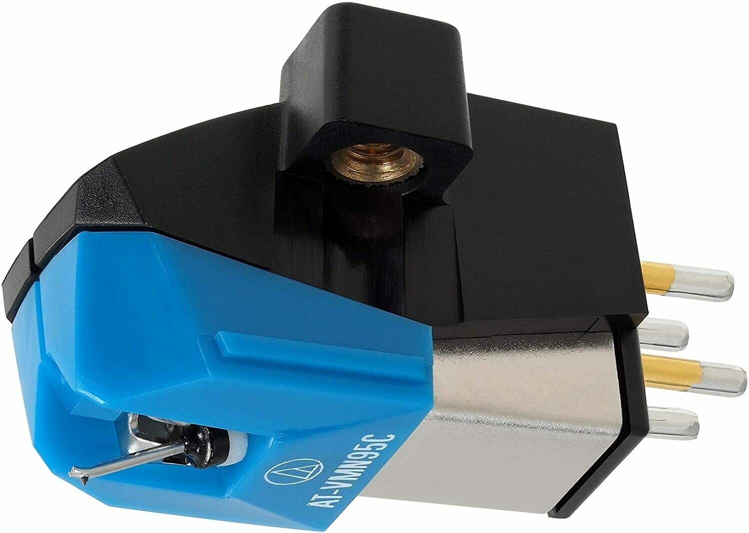 Audio-Technica AT-VM95C Dual Moving Magnet Cartridge with Conical Stylus (Black/Blue)