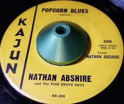 Nathan Abshire &quot;Popcorn Blues&quot; VG+ 1960