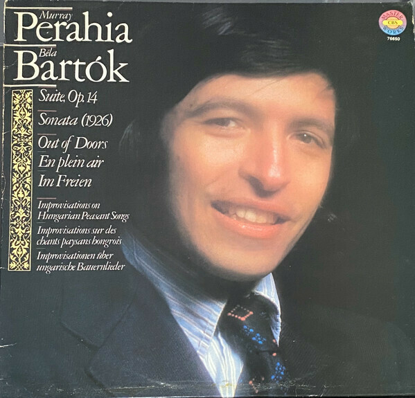 Murray Perahia "...Plays Bartok" VG+ 1981 [r3654047]