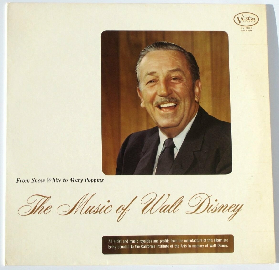 Various ‎"The Music Of Walt Disney" EX+ 1966 *MONO*