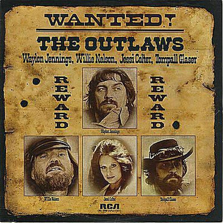 Waylon Jennings &quot;Wanted! The Outlaws&quot; EX+ 1976