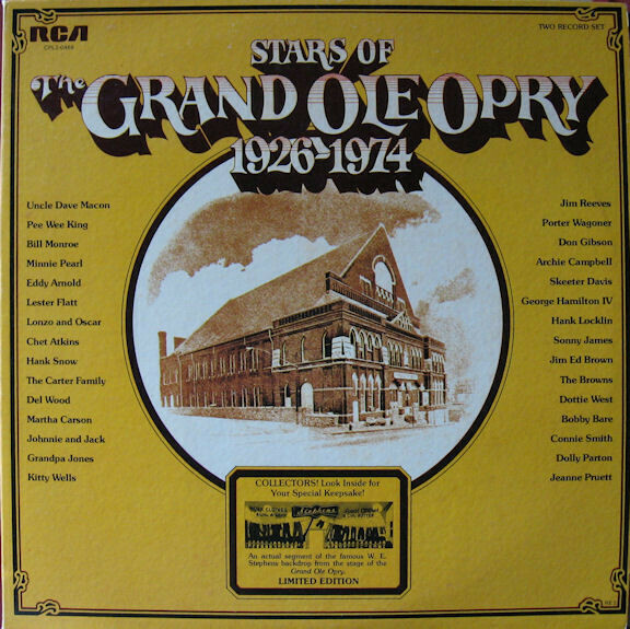 Various ‎"Stars Of The Grand Ole Opry 1926-1974" VG+ 1974 {2xLPs!}