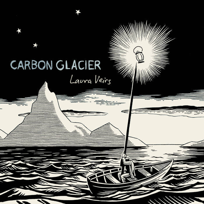 Laura Veirs "Carbon Glacier" *cLeAr/bLaCk SwIrL ViNyL!*