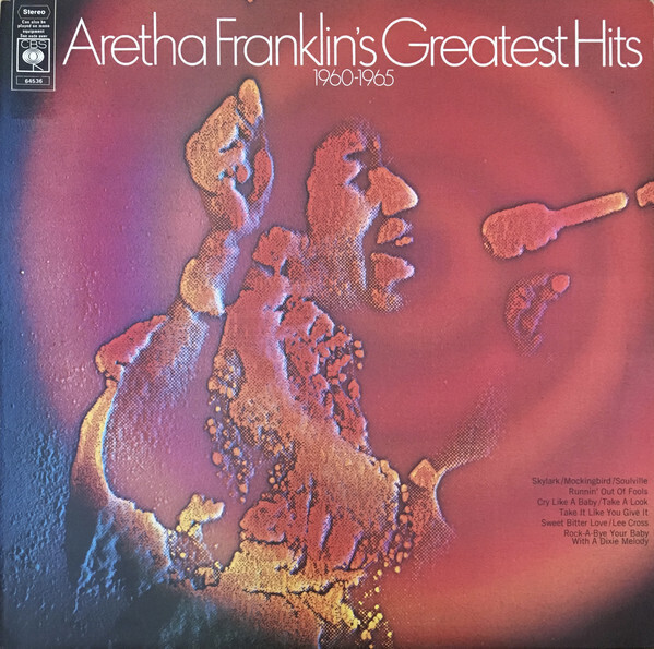 Aretha Franklin "Aretha Franklin's Greatest Hits 1960-65" EX+ 1971