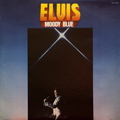 Elvis Presley &quot;Moody Blue&quot; VG+ 1977 *bLuE ViNyL!*