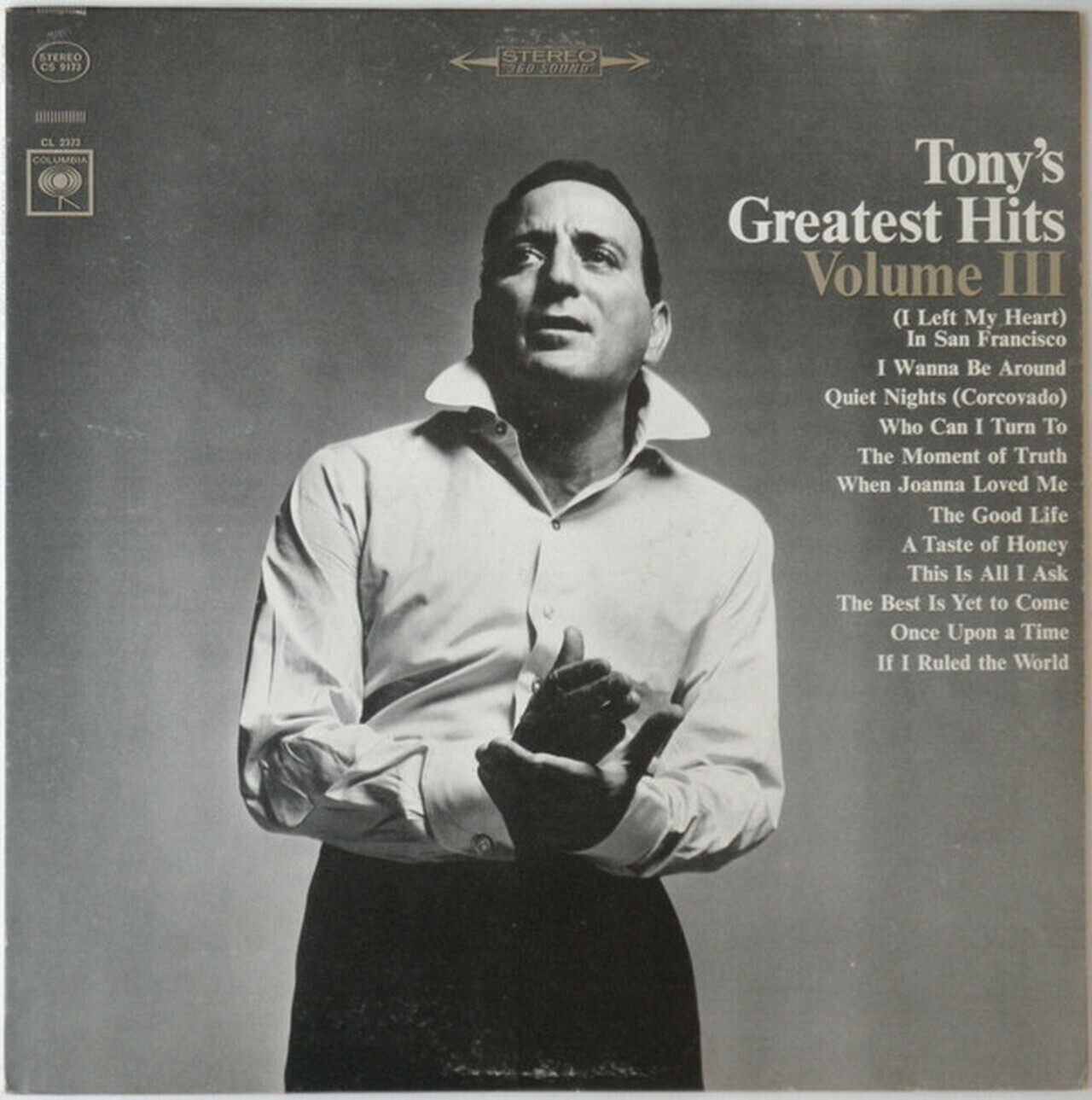 Tony Bennett "Tony's Greatest Hits, Vol. III" VG 1965