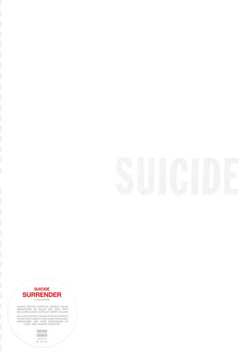 Suicide "Surrender" *Ltd. Ed. Blood Red Vinyl*