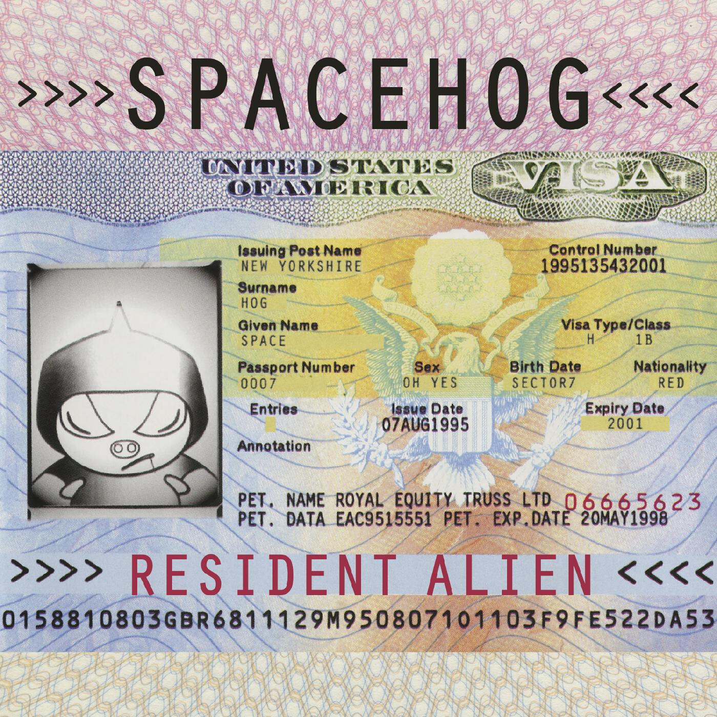 Spacehog "Resident Alien" {Ltd. Ed.} *PiNk ViNyL!*
