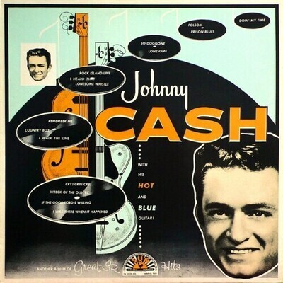 Johnny Cash "With His Hot & Blue Guitar" *Blue & Green Vinyl*