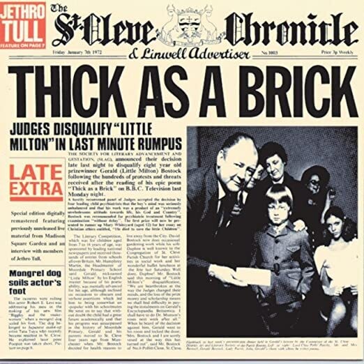 Jethro Tull &quot;Thick As A Brick&quot; VG- 1972 