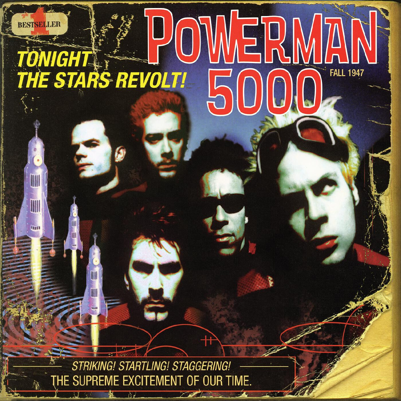 Powerman 5000 "Tonight the Stars Revolt!" *Coke Bottle Clear w/ Yellow Streaks*