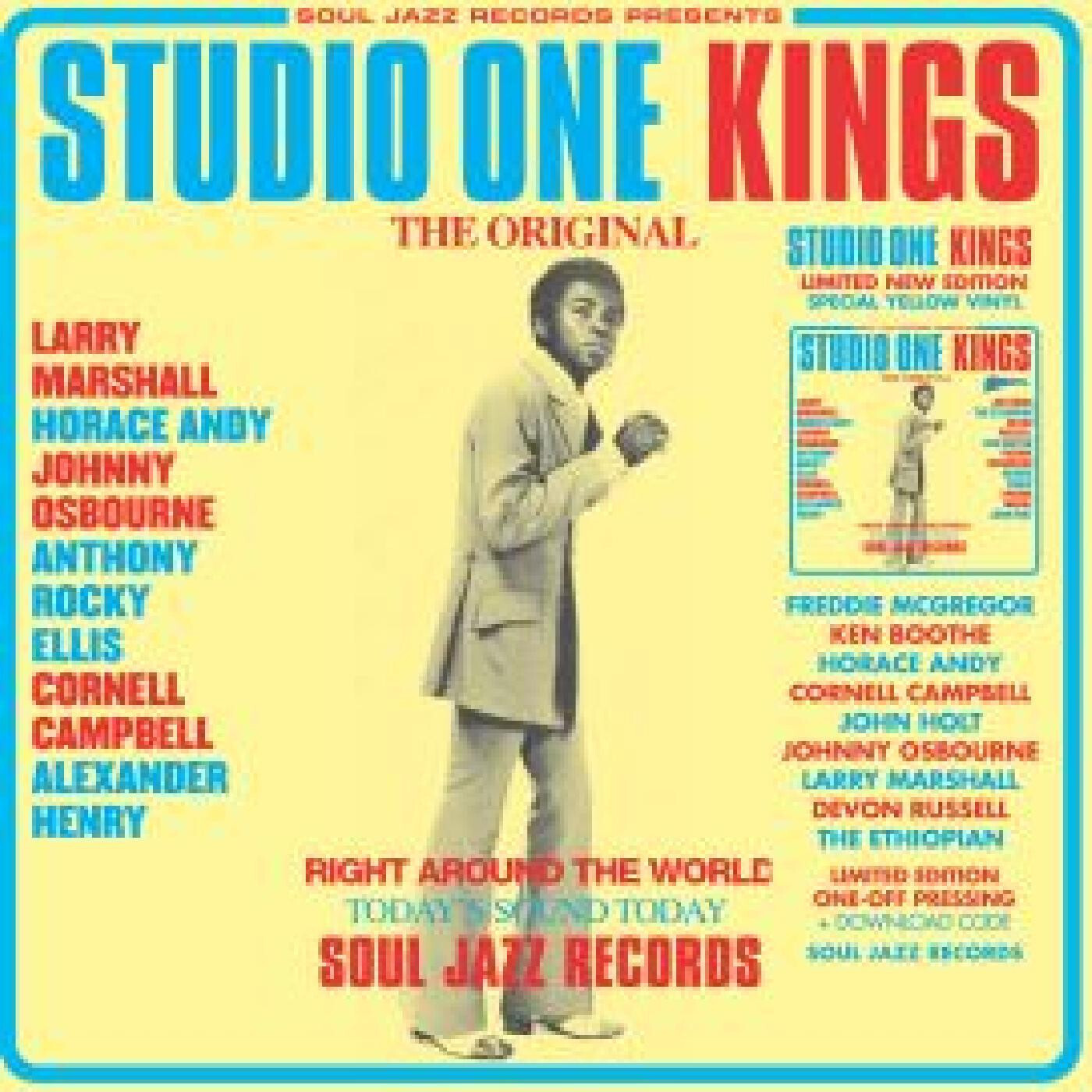 Various "Soul Jazz Records Presents: STUDIO ONE KINGS" *YELLOW VINYL!*