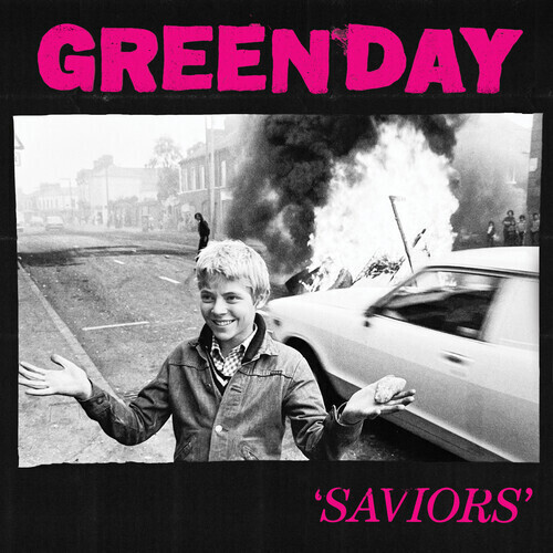 Green Day "Saviors" {Ltd. Ed.} *½ bLaCk ½ PiNk ViNyL!*