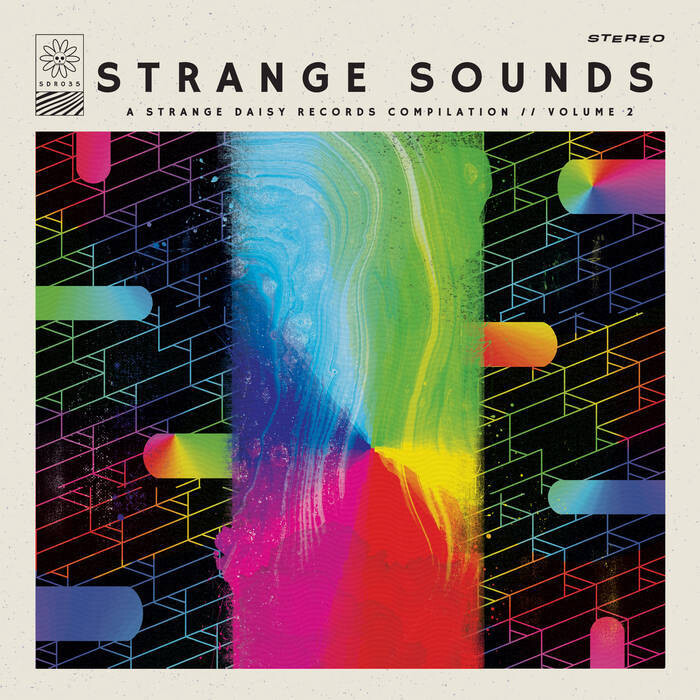 Various &quot;Strange Sounds: A Strange Daisy Records Compilation // Vol. 2&quot;  *MiLkY cLeAr w/ rAiNbOw SpLatteR ViNyL*