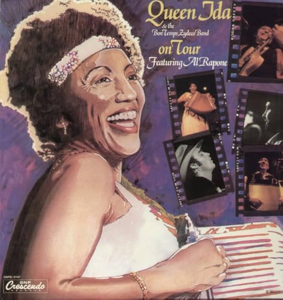 Queen Ida &amp; The Bon Temps Zydeco Band feat. Al Rapone &quot;On Tour&quot; *CD* 1986