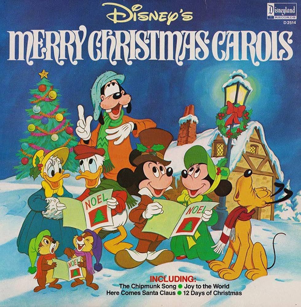 Walt Disney &quot;Disney&#39;s Merry Christmas Carols&quot; VG+ 1980