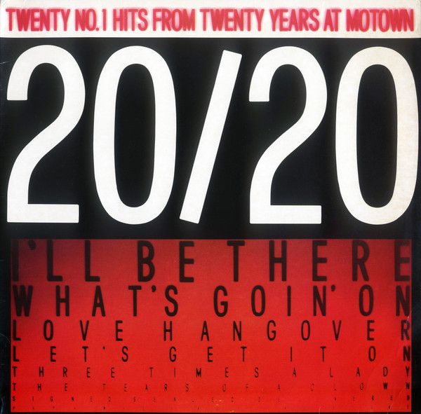 Various &quot;20/20 #1 Hits From 20 yrs. @ Motown&quot; NM- 1980 {2xLPs!}