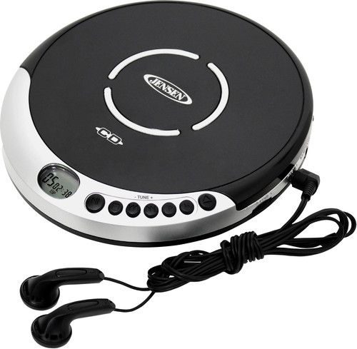 Jensen CD-60R Personal CD Player - 60 Second Anti-Skip - FM Radio