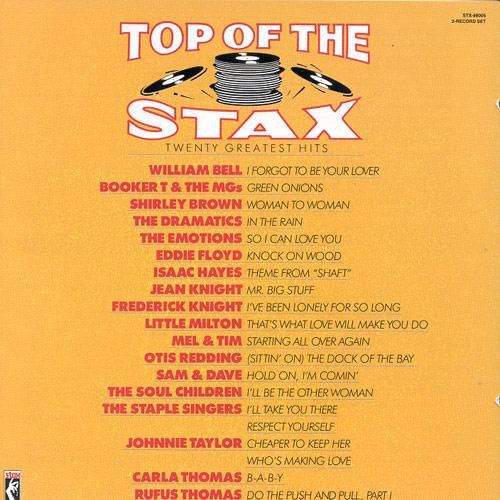 Various "Top Of The Stax: 20 Greatest Hits" *CD* 1988