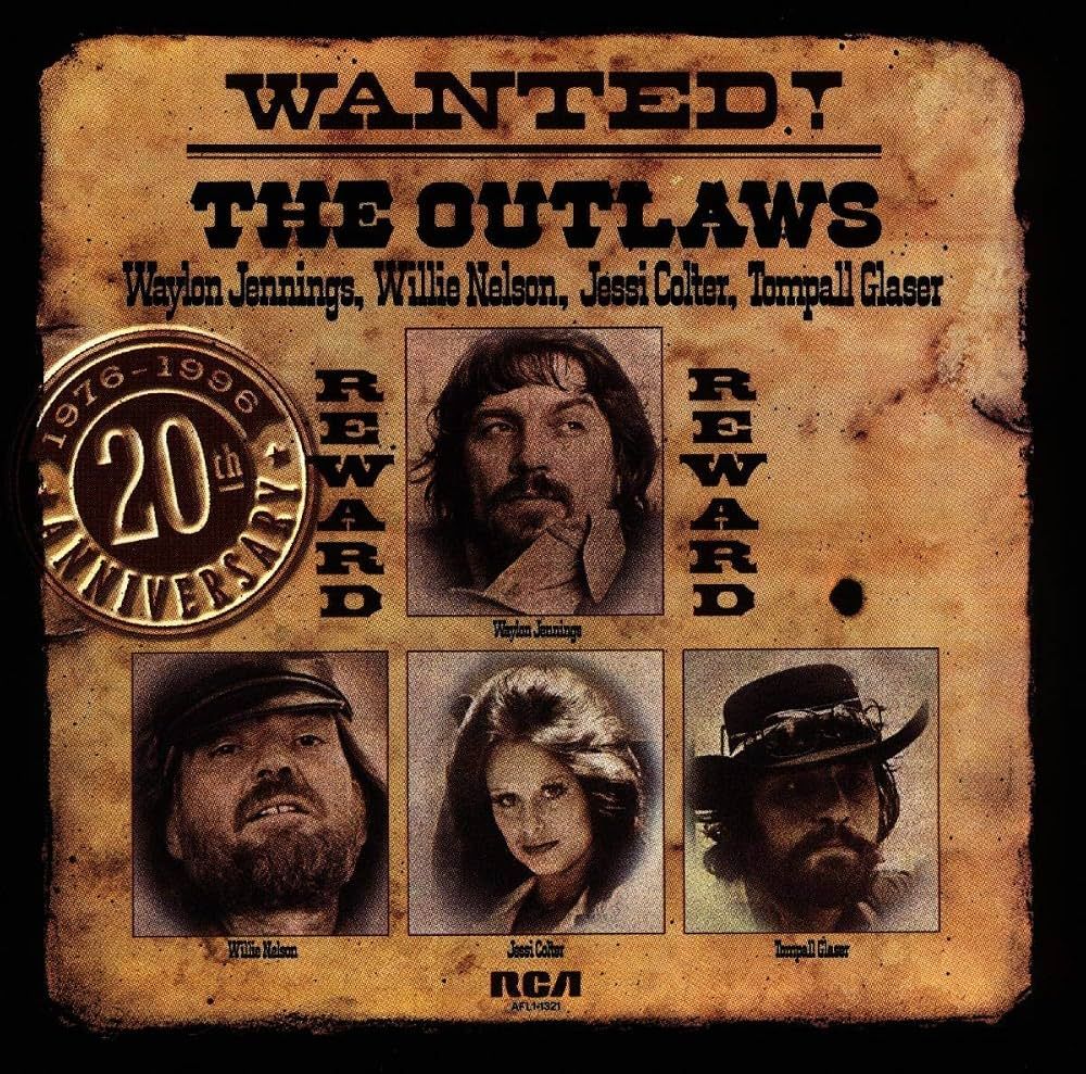 Waylon Jennings "Wanted! The Outlaws: 1976-1996 20th Anniv. Ed." *CD* 1996