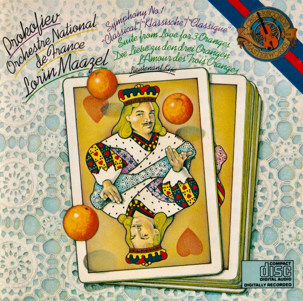 Prokofiev, Orchestre National De France, Lorin Maazel "Symphony No.1 ‘Classical' / Suite From Love For 3 Oranges / Lieutenant Kije" NM 1985