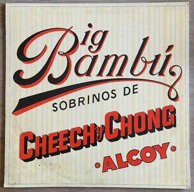 Cheech &amp; Chong "Big Bambu" VG+ 1972 (no rolling paper)