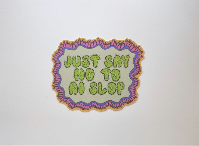 Just Say No To AI Slop *Sticker*