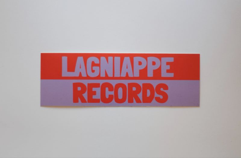 Lagniappe Records *Sticker* {Pink &amp; Purple}