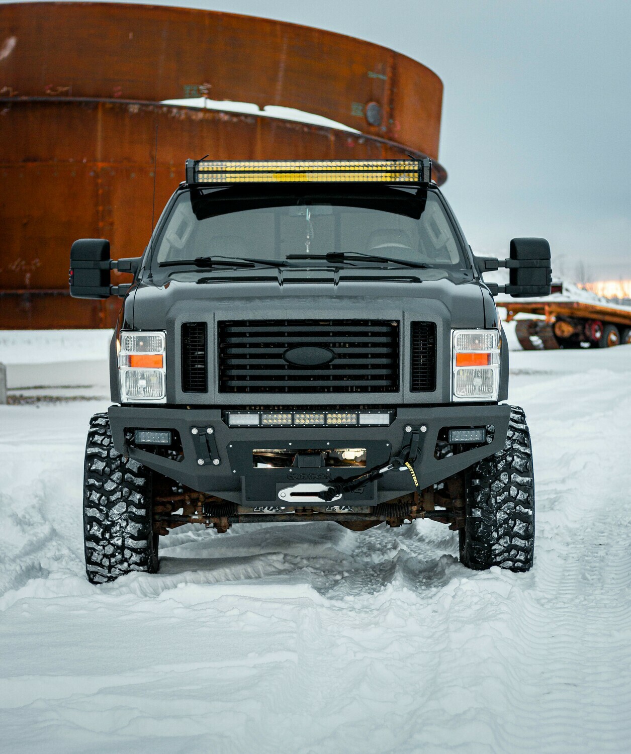 BASE WINCH BUMPER FORD F-250/F-350 2008-2010