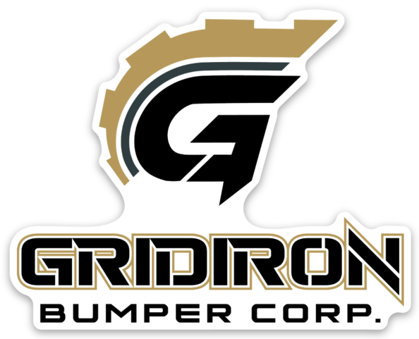 GRIDIRON BUMPER CORP DIE CUT STICKER MATTE