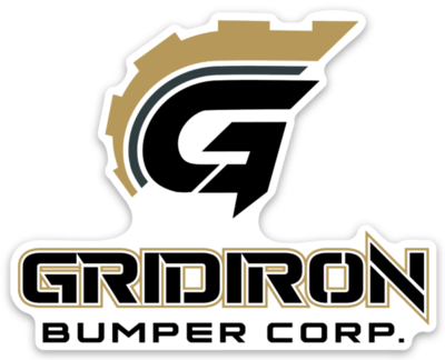 GRIDIRON BUMPER CORP DIE CUT STICKER MATTE