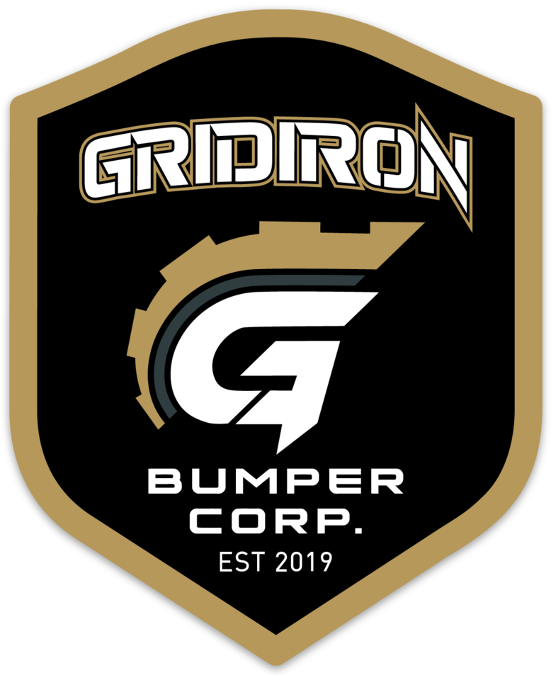 GRIDIRON BUMPER CORP SHIELD STICKER MATTE