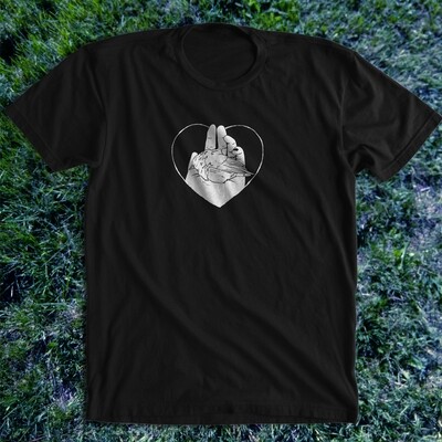 BIRD IN HAND black shirt