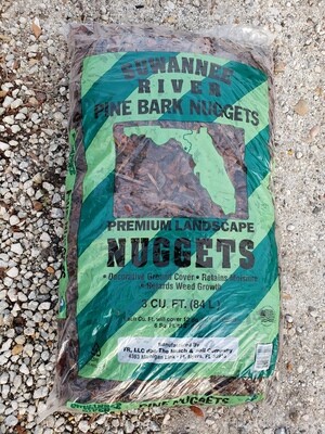 Pine Bark Nuggets-Large 3CuFt Mulch