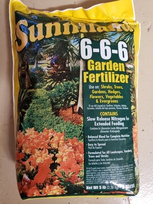 Sunniland 6-6-6 All Purpose fertilizer