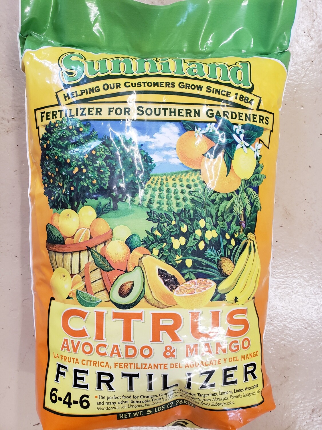 Sunniland Citrus, Avocado, & Mango 5lb 6-4-6