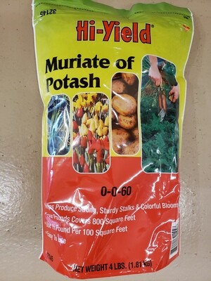 Hi-Yield Muriate of Potash 0-0-60 4lb