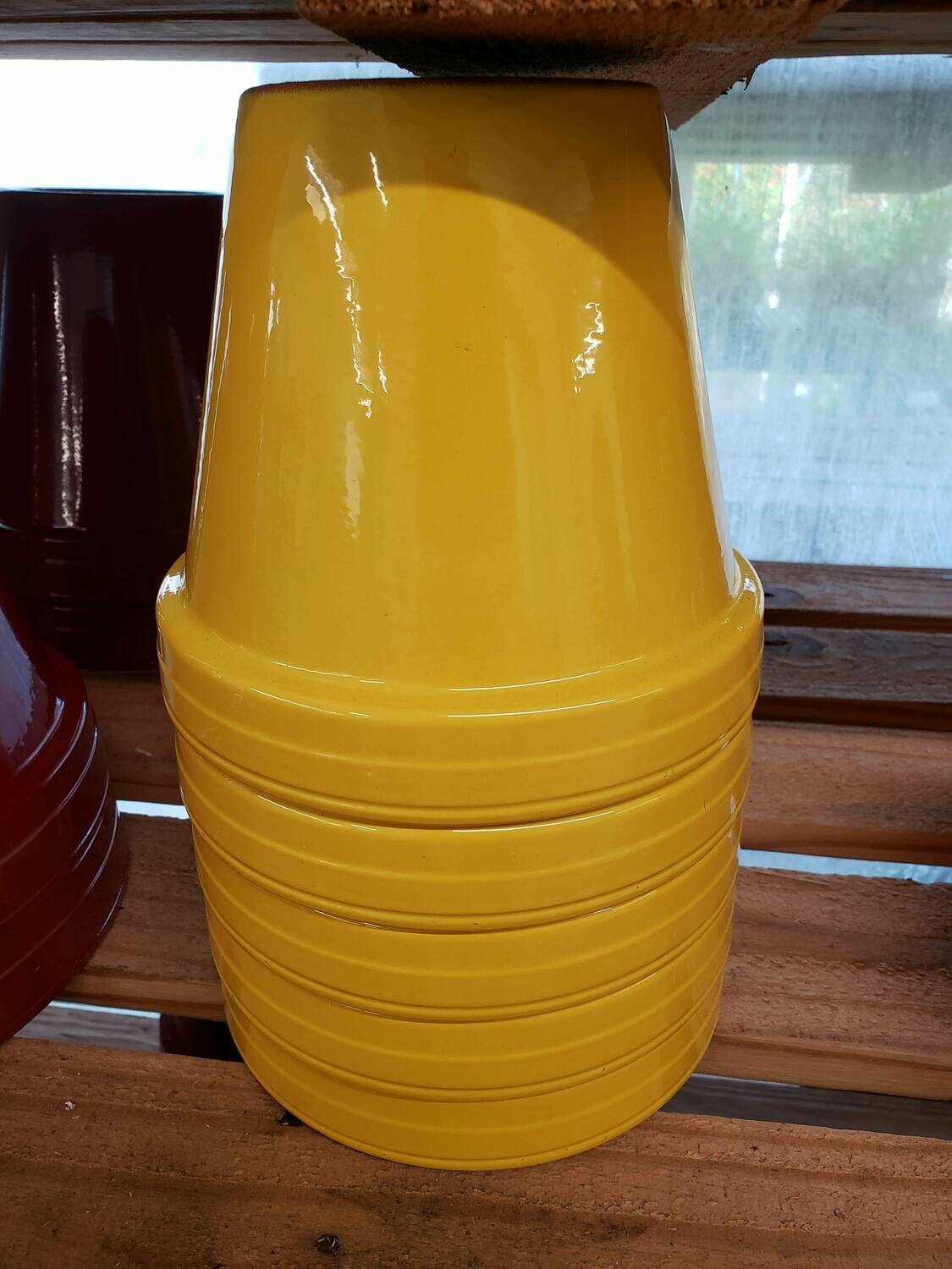 Bright Pots/Saucers- YELLOW