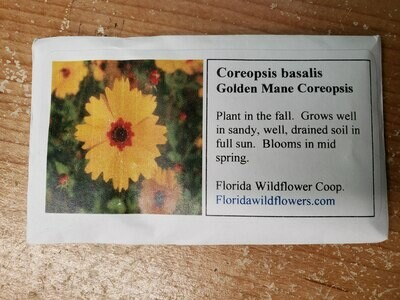 Golden Mane Coreopsis- Florida Wildflower Seeds